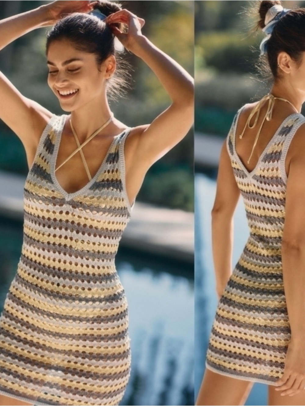 New Solid & Striped Lalo Knit Tunic Swim Cover Beach Cover-Up NWT